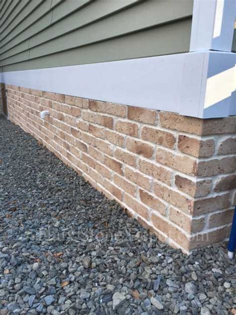 stamped metal brick look underskirting for houses|brick skirting veneer.